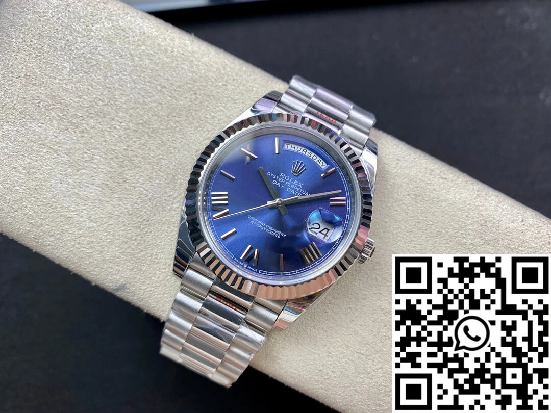 Attractive Rolex Day Date M228236-0007 EW Factory Blue Dial 978