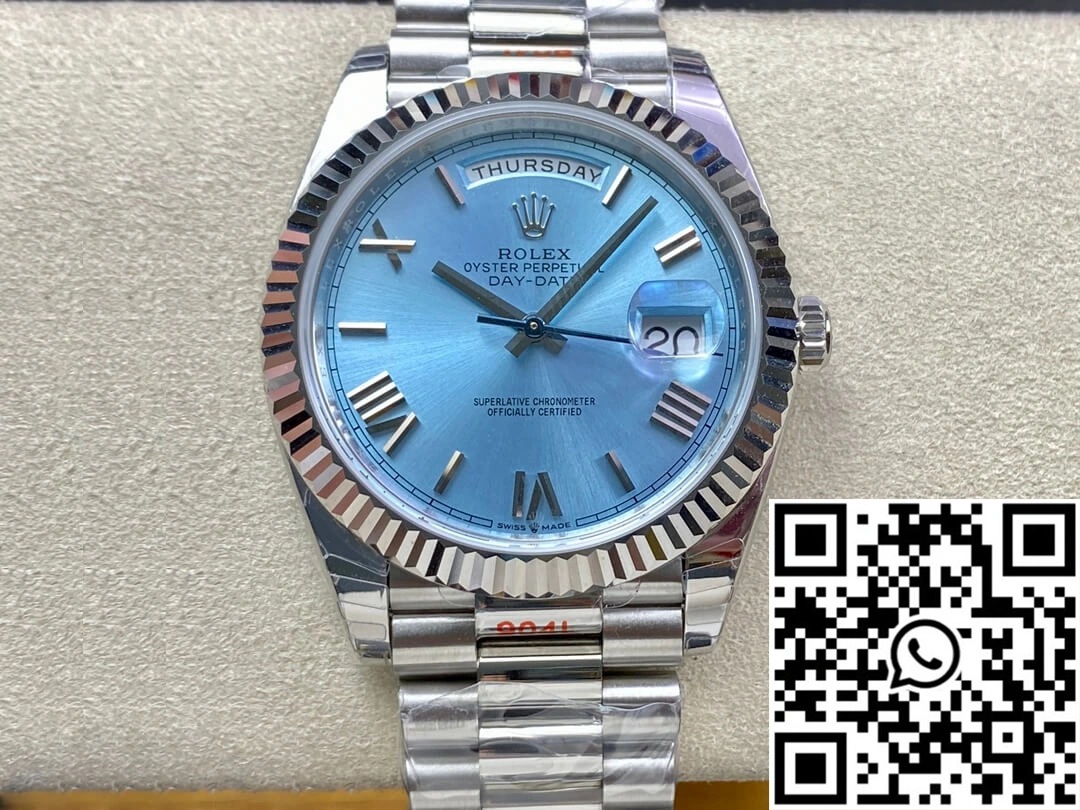 Flexible Rolex Day Date M228236-0012 EW Factory Blue Dial 939