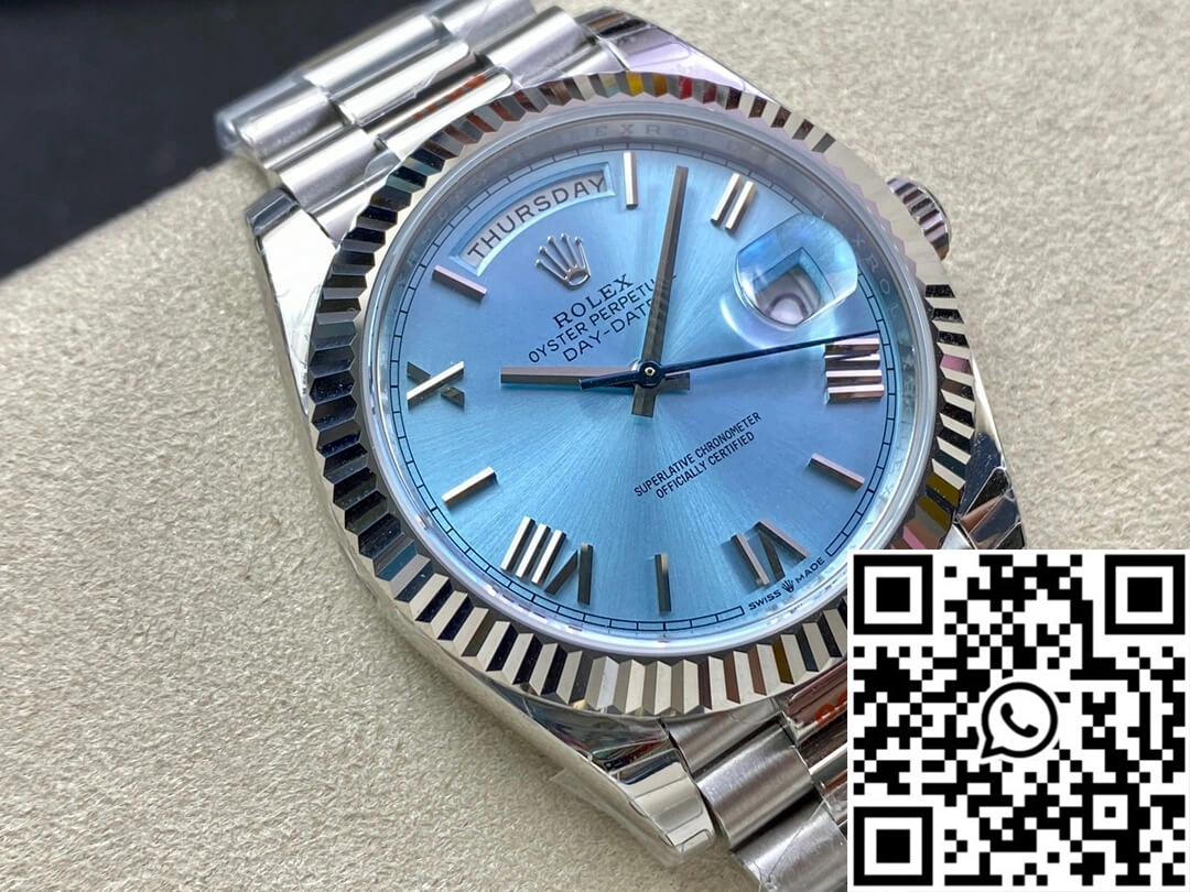Flexible Rolex Day Date M228236-0012 EW Factory Blue Dial 939