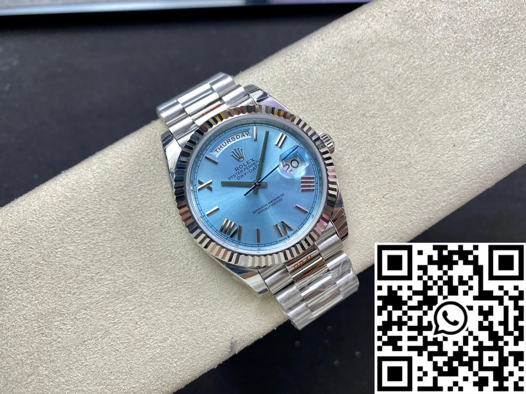 Flexible Rolex Day Date M228236-0012 EW Factory Blue Dial 939