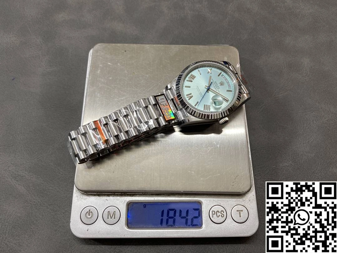 Rolex Day Date M228236-0012 QF Factory v5 Tungsten Steel Blue Dial Trendy 979