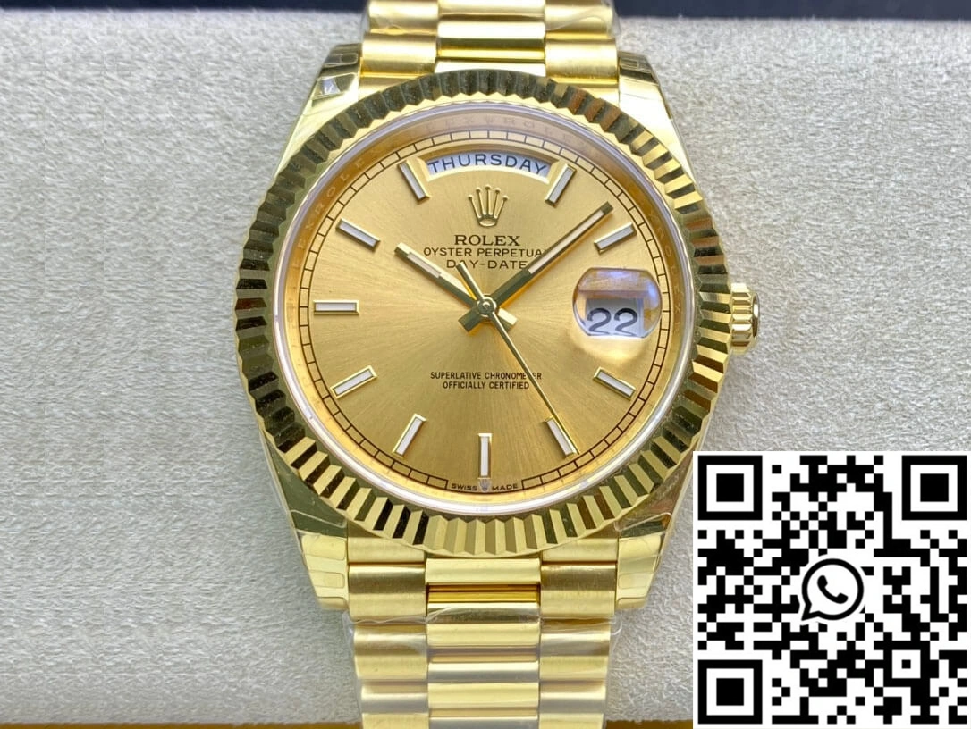Premium Rolex Day Date M228238-0003 40MM EW Factory Gold Dial 928