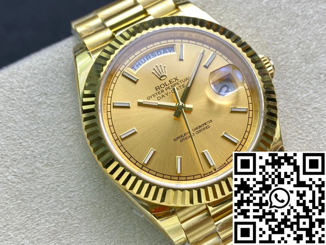 Premium Rolex Day Date M228238-0003 40MM EW Factory Gold Dial 928