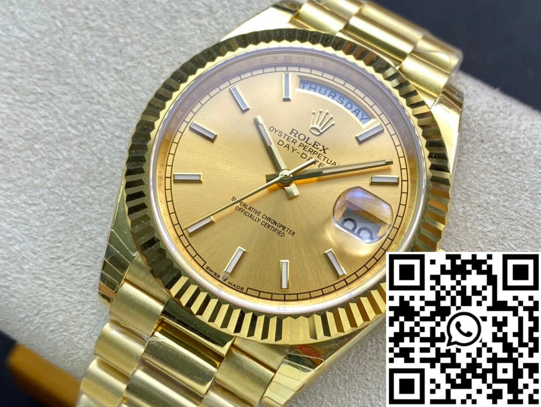 Premium Rolex Day Date M228238-0003 40MM EW Factory Gold Dial 928