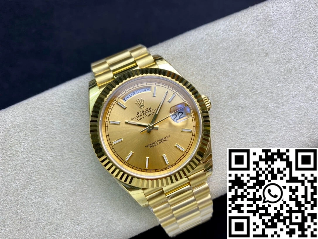 Premium Rolex Day Date M228238-0003 40MM EW Factory Gold Dial 928