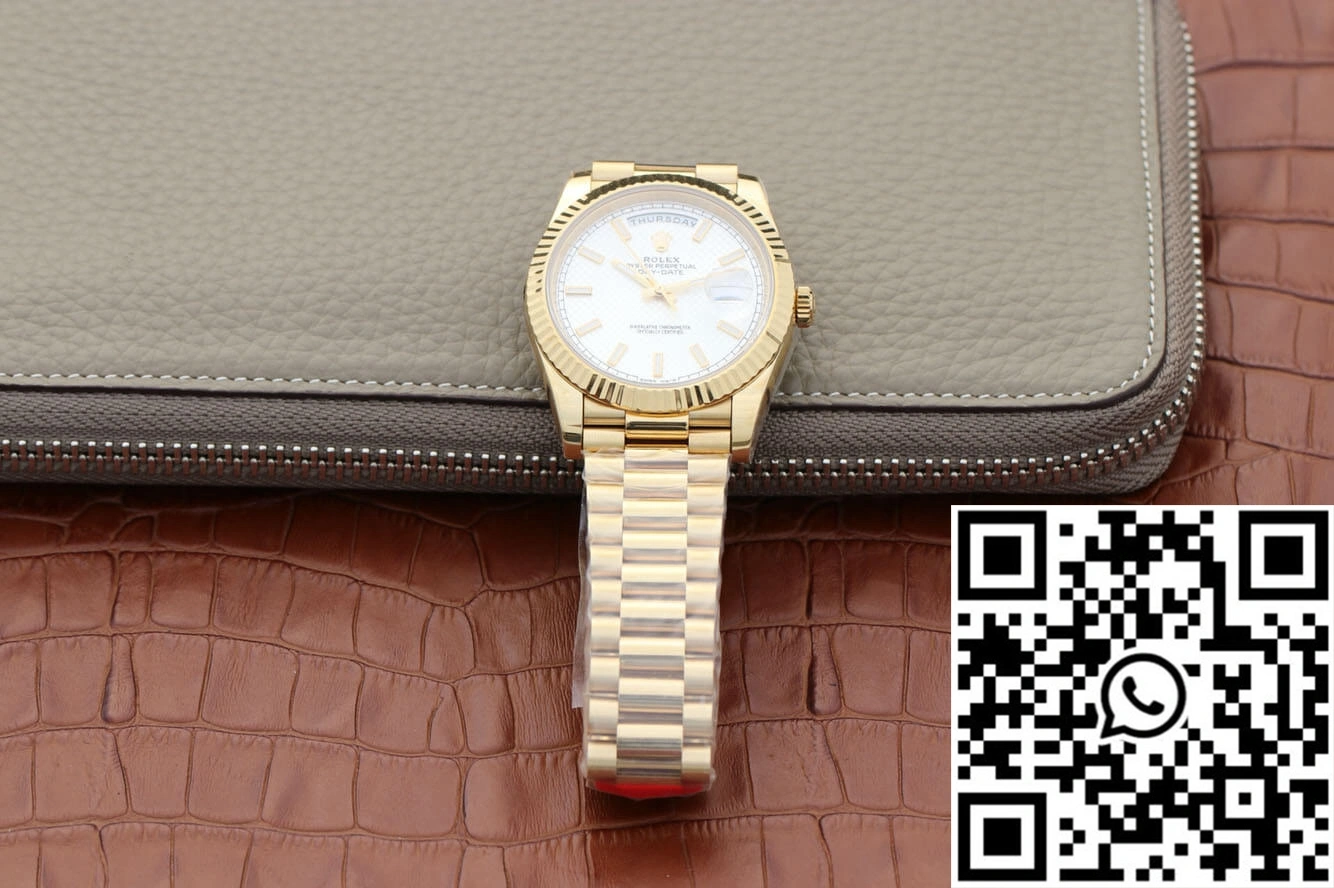 Comfortable Rolex Day-Date M228238-0008 EW Factory Silver Dial 1025