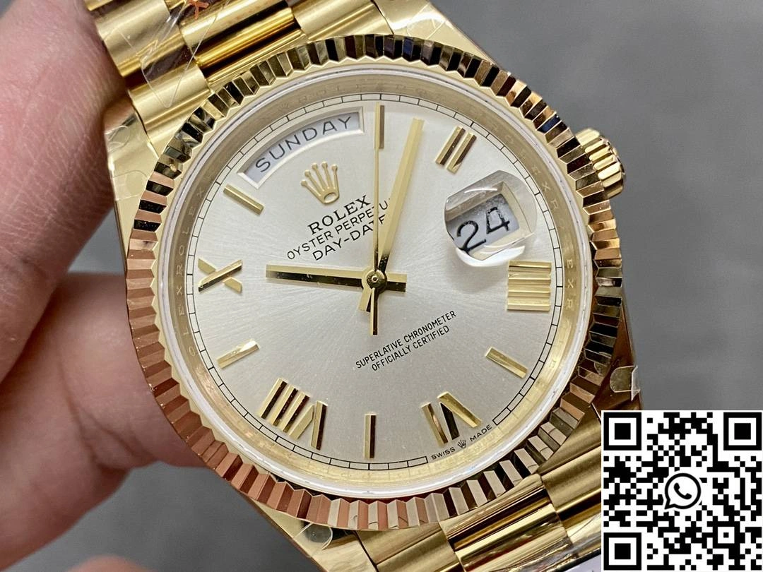 Contemporary Rolex Day Date M228238-0042 QF Factory v5 Tungsten Steel White Dial 1021