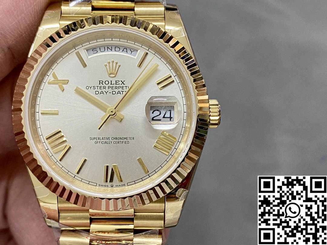 Contemporary Rolex Day Date M228238-0042 QF Factory v5 Tungsten Steel White Dial 1021
