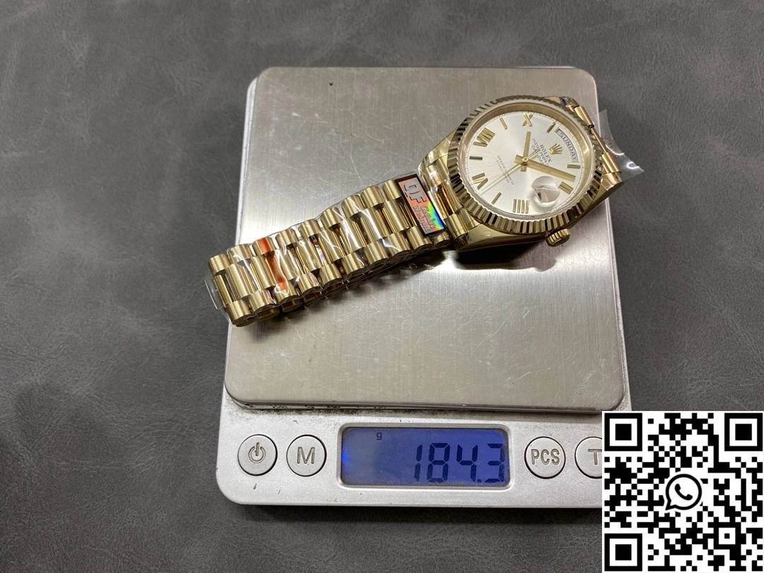 Contemporary Rolex Day Date M228238-0042 QF Factory v5 Tungsten Steel White Dial 1021