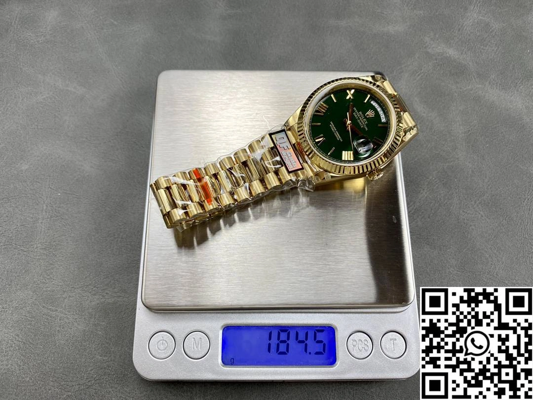 Rolex Day Date M228238-0061 QF Factory v5 Tungsten Steel Green Dial Contemporary 1003