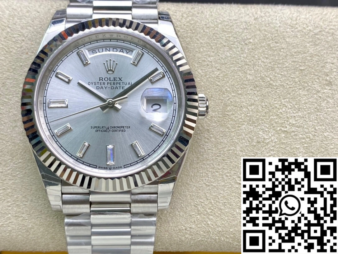 MultiPurpose Rolex Day Date M228239-0003 EW Factory Silver Dial 1018