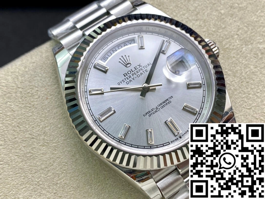 MultiPurpose Rolex Day Date M228239-0003 EW Factory Silver Dial 1018
