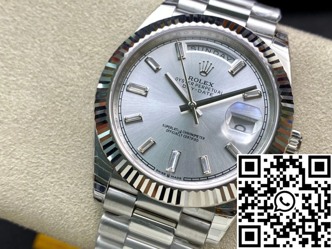 MultiPurpose Rolex Day Date M228239-0003 EW Factory Silver Dial 1018