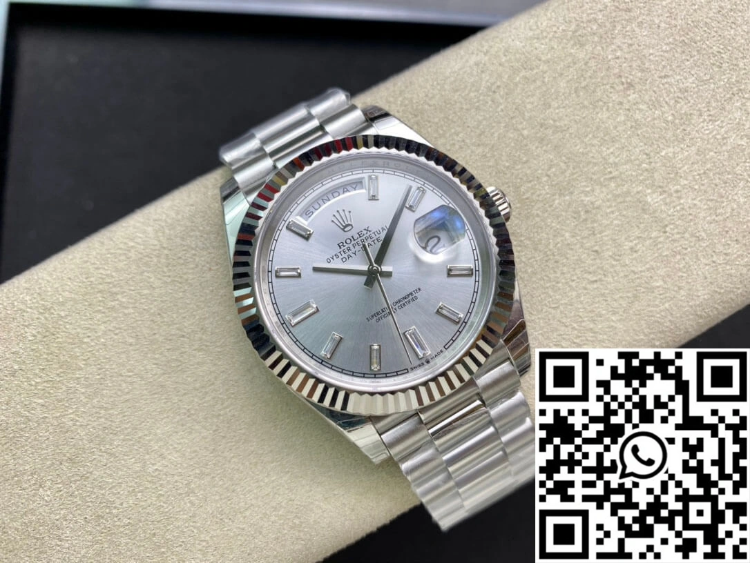 MultiPurpose Rolex Day Date M228239-0003 EW Factory Silver Dial 1018