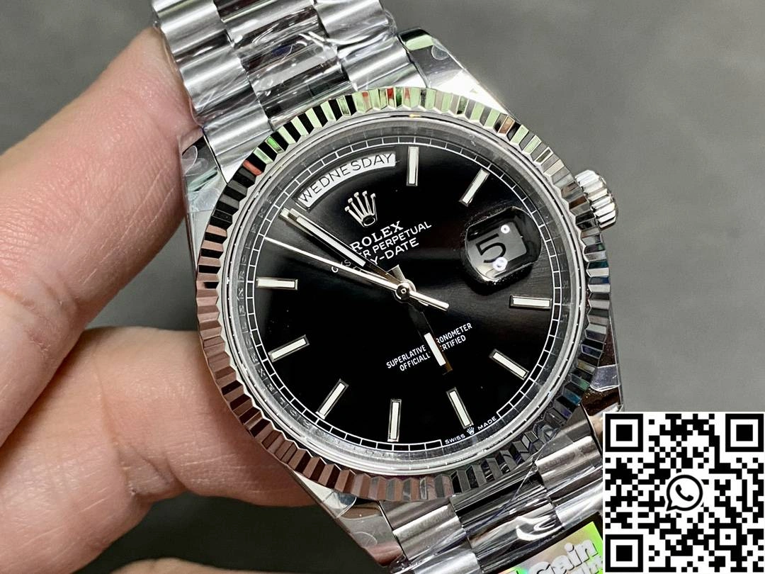 Rolex Day Date M228239-0004 QF Factory v5 Tungsten Steel Black Dial MoistureWicking 977