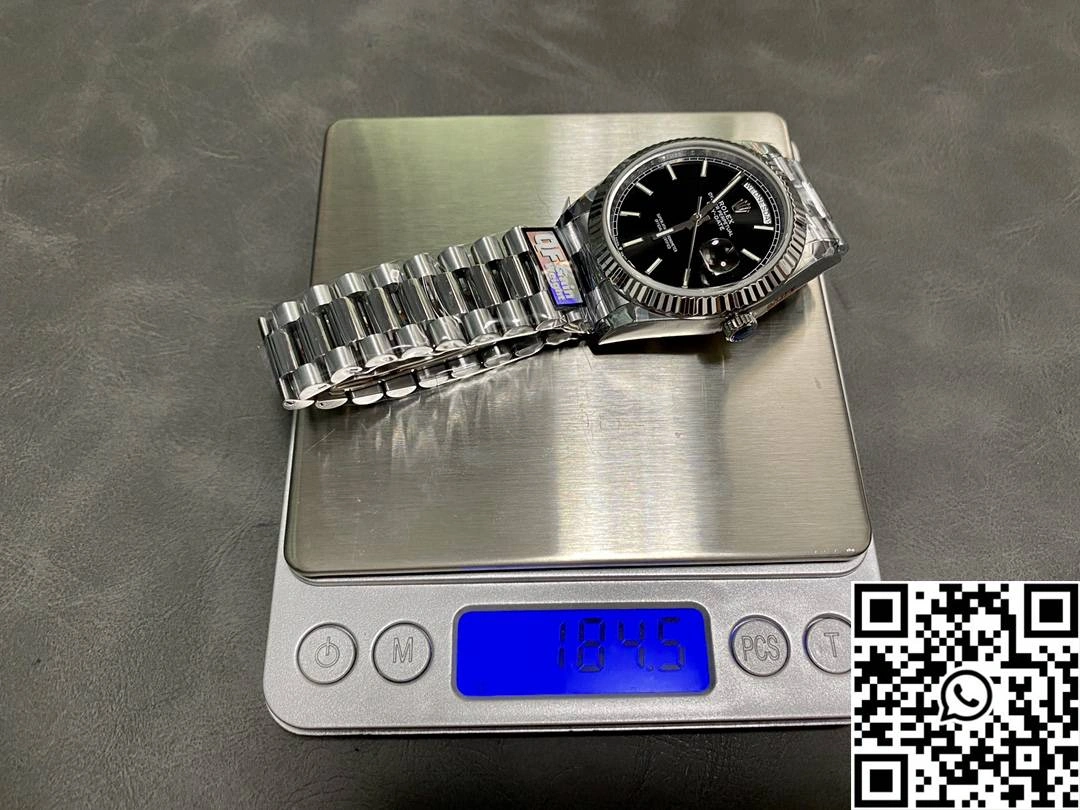 Rolex Day Date M228239-0004 QF Factory v5 Tungsten Steel Black Dial MoistureWicking 977