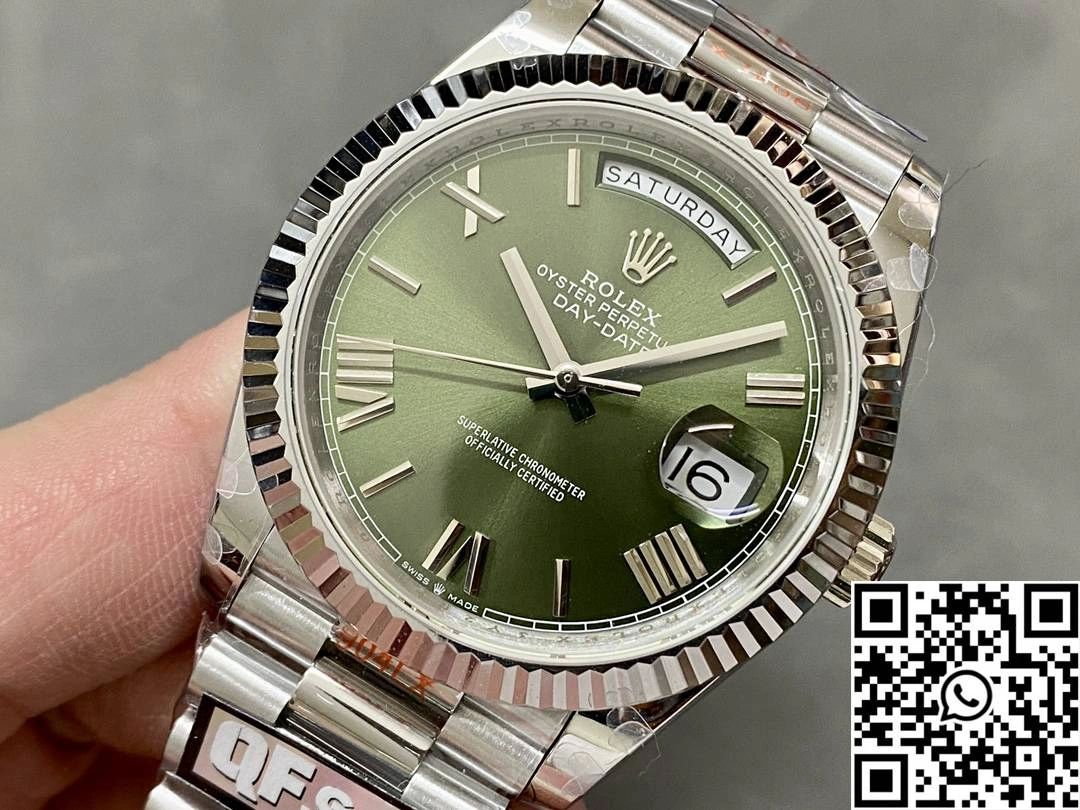 Rolex Day Date M228239-0033 QF Factory v5 Tungsten Steel Green Dial EasyMatch 1028