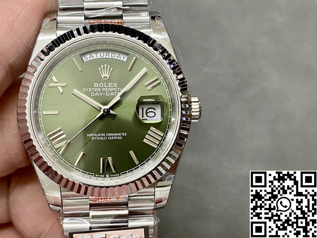 Rolex Day Date M228239-0033 QF Factory v5 Tungsten Steel Green Dial EasyMatch 1028