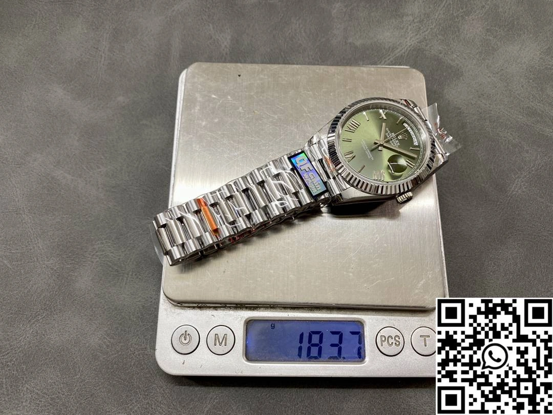 Rolex Day Date M228239-0033 QF Factory v5 Tungsten Steel Green Dial EasyMatch 1028