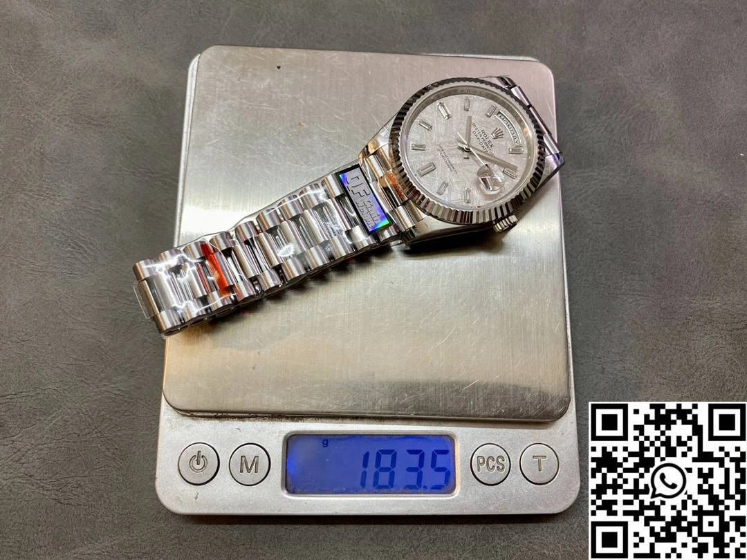 Rolex Day Date M228239-0055 QF Factory v5 Tungsten Steel Meteorite Dial Diamond Hourmarker Attractive 1001