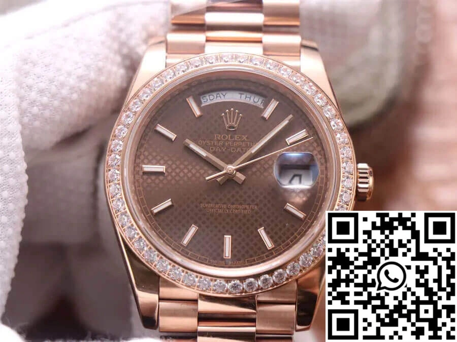 Rolex Day-Date M228345RBR-0005 EW Factory Chocolate Color Dial Original 962