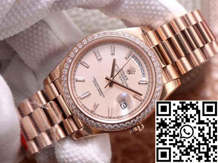 WeatherProof Rolex Day-Date M228345RBR-0007 EW Factory Diamond Sundust Dial 1030