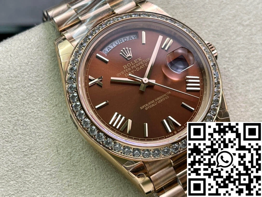 Rolex Day Date M228345RBR-0009 EW Factory Rose Gold EyeCatching 1020