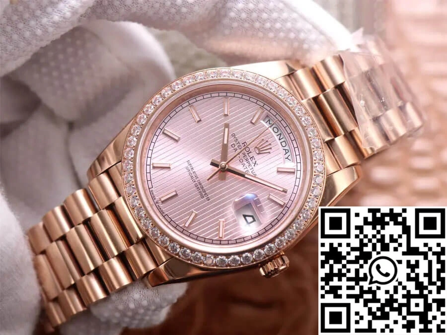 MoistureWicking Rolex Day Date M228345RBR-0010 EW Factory Rose Gold 1016
