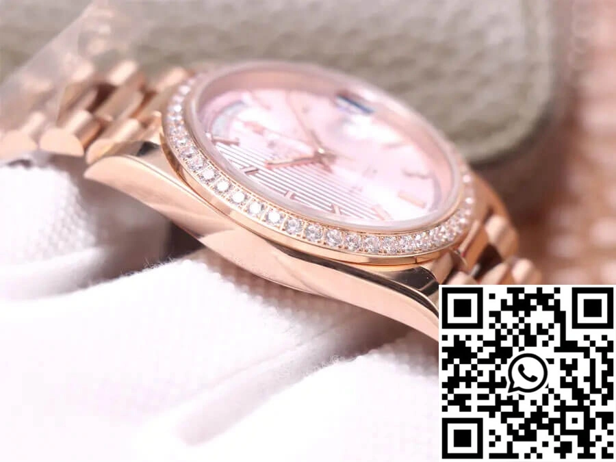 MoistureWicking Rolex Day Date M228345RBR-0010 EW Factory Rose Gold 1016