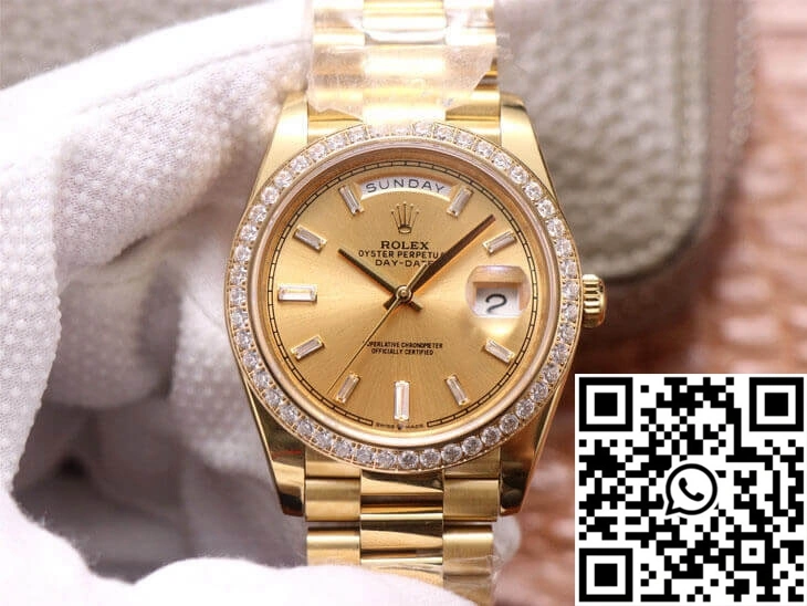 Rolex Day Date M228348RBR-0002 EW Factory 18ct Gold Effortless 989
