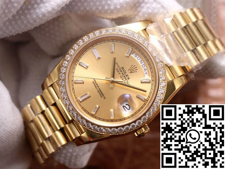 Rolex Day Date M228348RBR-0002 EW Factory 18ct Gold Effortless 989