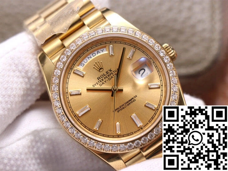 Rolex Day Date M228348RBR-0002 EW Factory 18ct Gold Effortless 989