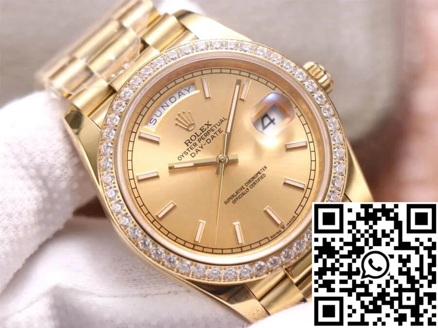 Rolex Day-Date M228348RBR-0008 EW Factory Champagne Dial Affordable 991