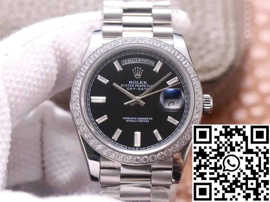 Breathable Rolex Day Date M228349RBR-0003 EW Factory Diamond Dial 954