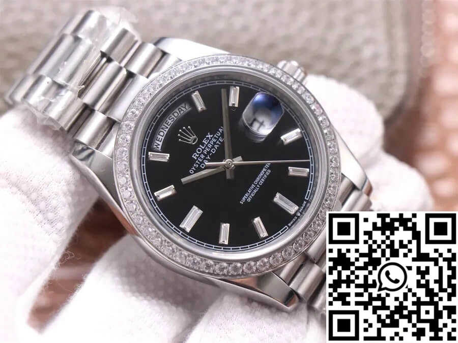 Breathable Rolex Day Date M228349RBR-0003 EW Factory Diamond Dial 954