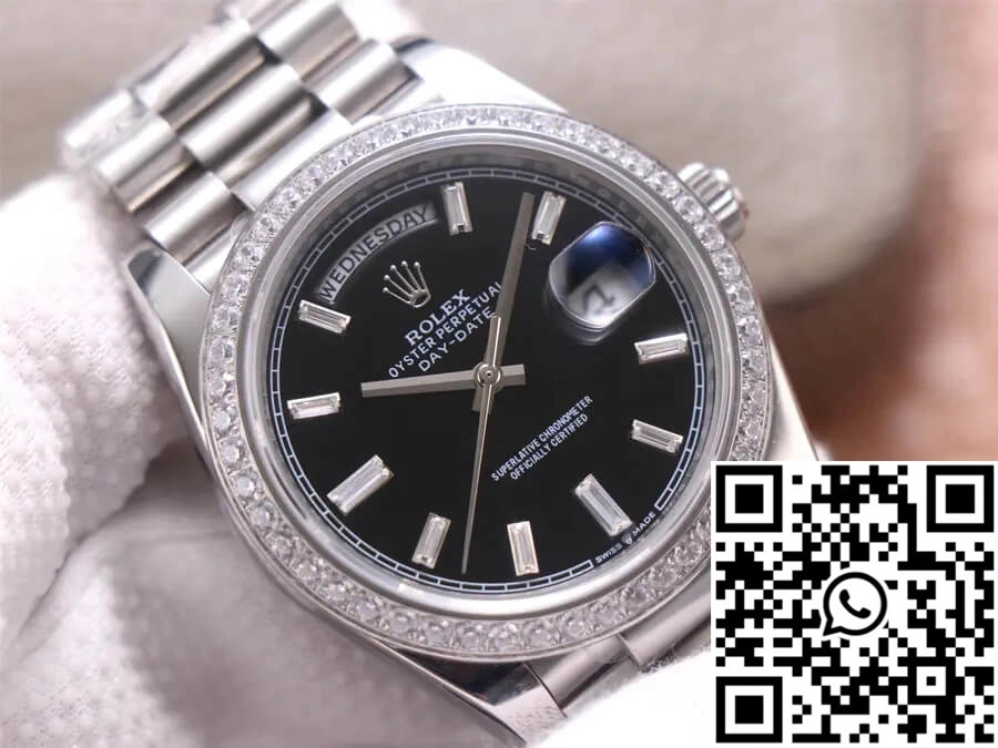 Breathable Rolex Day Date M228349RBR-0003 EW Factory Diamond Dial 954