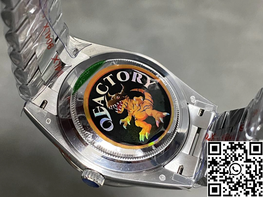 Rolex Day Date M228396tbr-0002 QF Factory v5 Tungsten Steel Blue Dial Diamond Bezel WrinkleFree 967