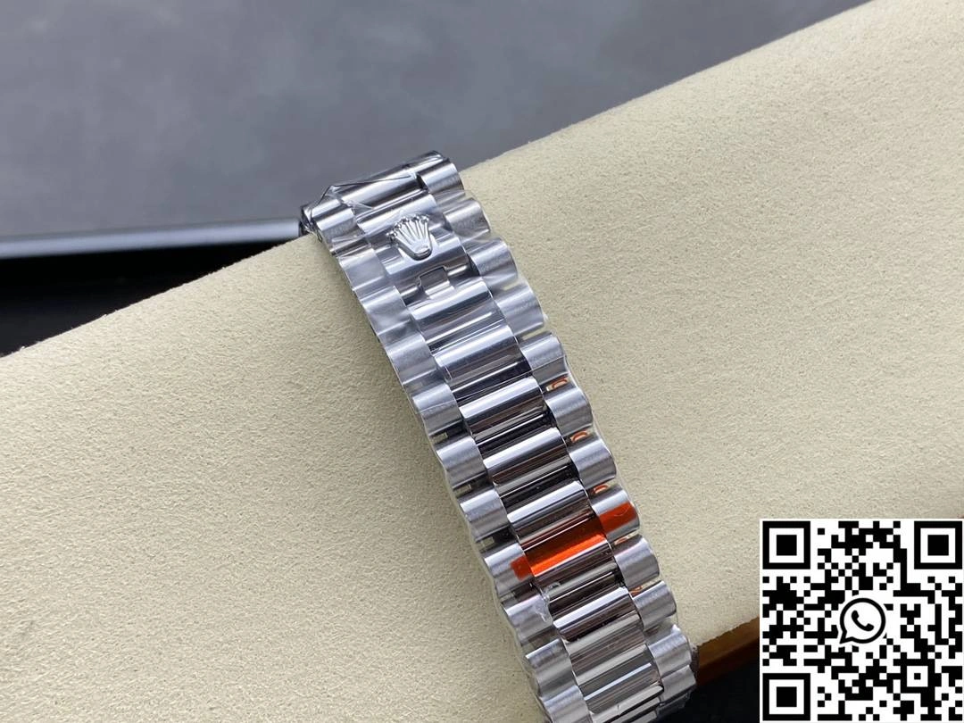 TechFriendly Rolex Day Date M228396tbr-0002 QF Factory v5 Tungsten Steel Blue Dial Diamond Hourmarker 957
