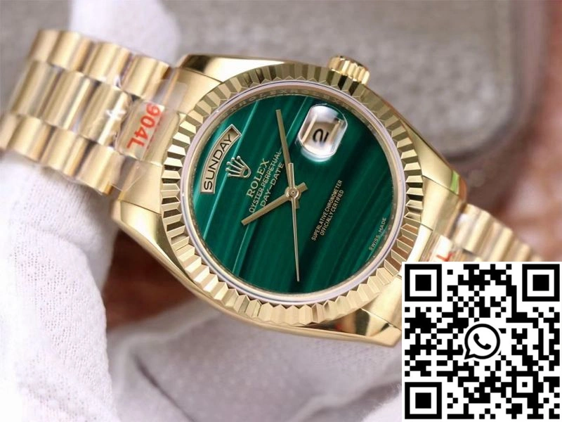 Versatile Rolex Day Date President 18238 Malachite Green Dial 948