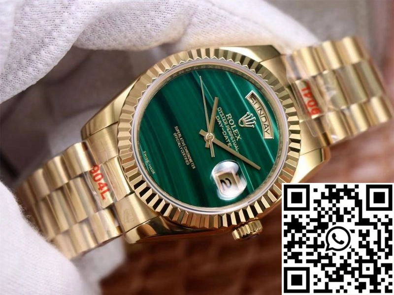 Versatile Rolex Day Date President 18238 Malachite Green Dial 948
