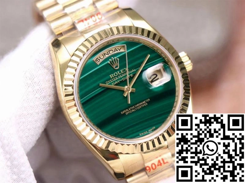 Versatile Rolex Day Date President 18238 Malachite Green Dial 948