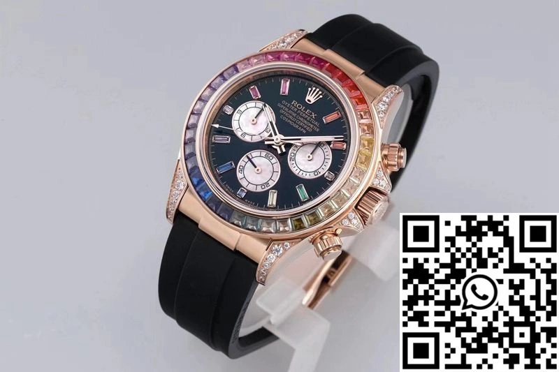 Youthful Rolex Daytona 116595RBOW BL Factory Rose Gold 1038