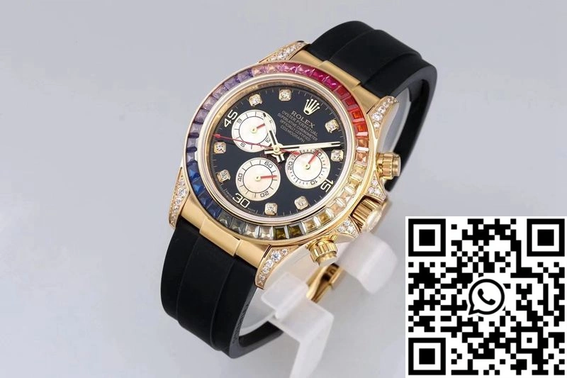 WaterResistant Rolex Daytona 116598RBOW BL Factory Yellow Gold 1069