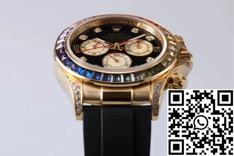 WaterResistant Rolex Daytona 116598RBOW BL Factory Yellow Gold 1069