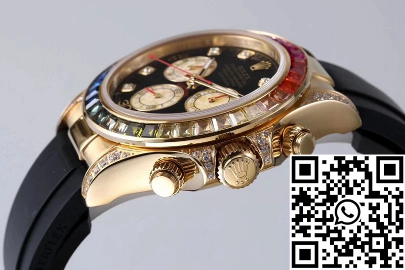 WaterResistant Rolex Daytona 116598RBOW BL Factory Yellow Gold 1069