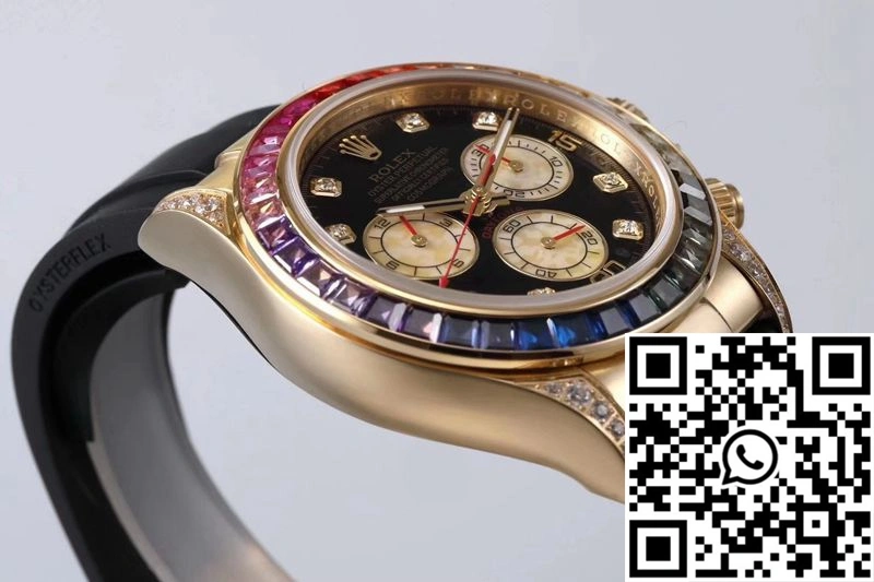 WaterResistant Rolex Daytona 116598RBOW BL Factory Yellow Gold 1069