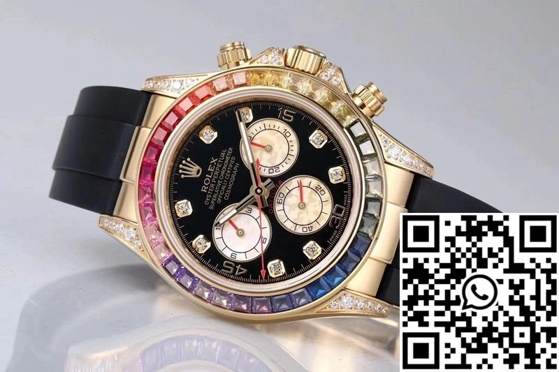 WaterResistant Rolex Daytona 116598RBOW BL Factory Yellow Gold 1069