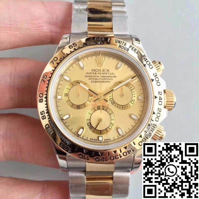 Affordable Rolex Daytona Cosmograph 116503 3A Factory 18K Yellow Gold Wrapped Gold Dial 1066
