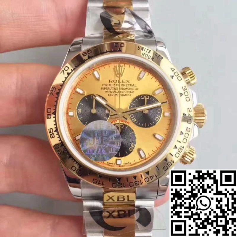 Rolex Daytona Cosmograph 116503 JF Factory Yellow Gold Dial WrinkleFree 1080