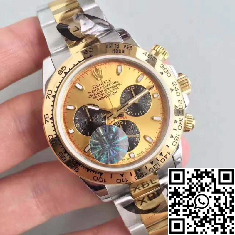 Rolex Daytona Cosmograph 116503 JF Factory Yellow Gold Dial WrinkleFree 1080